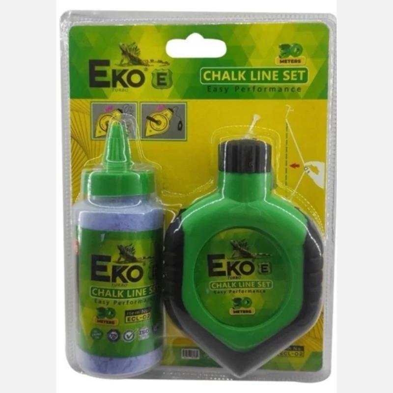 چاک لاین (ریسمان رنگی) 30 متری اکو مدل ECL-02 به همراه پودر رنگ